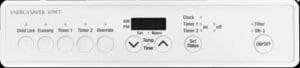 rinnai gas heater control panel