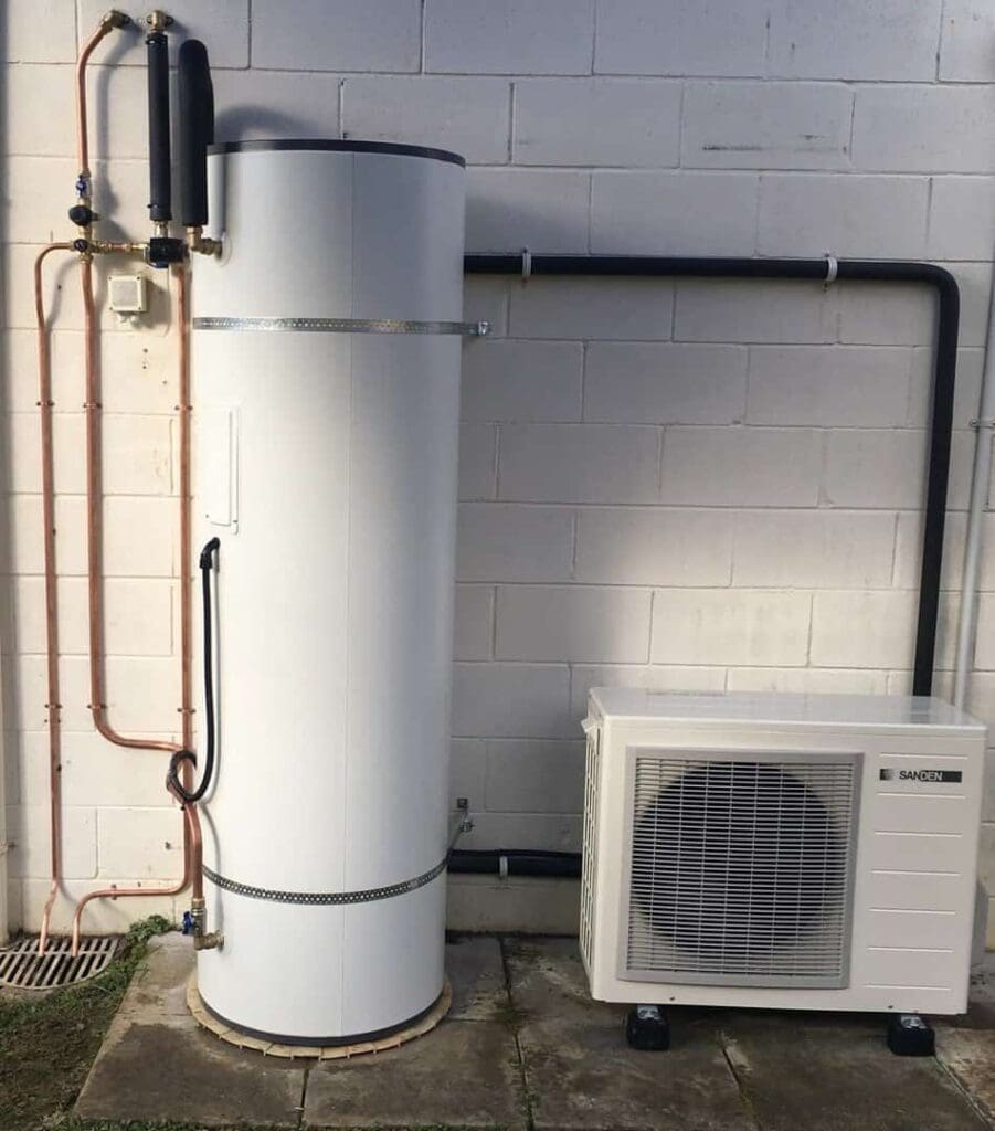 ecoplus hot water heat pump installed by regency plumbing