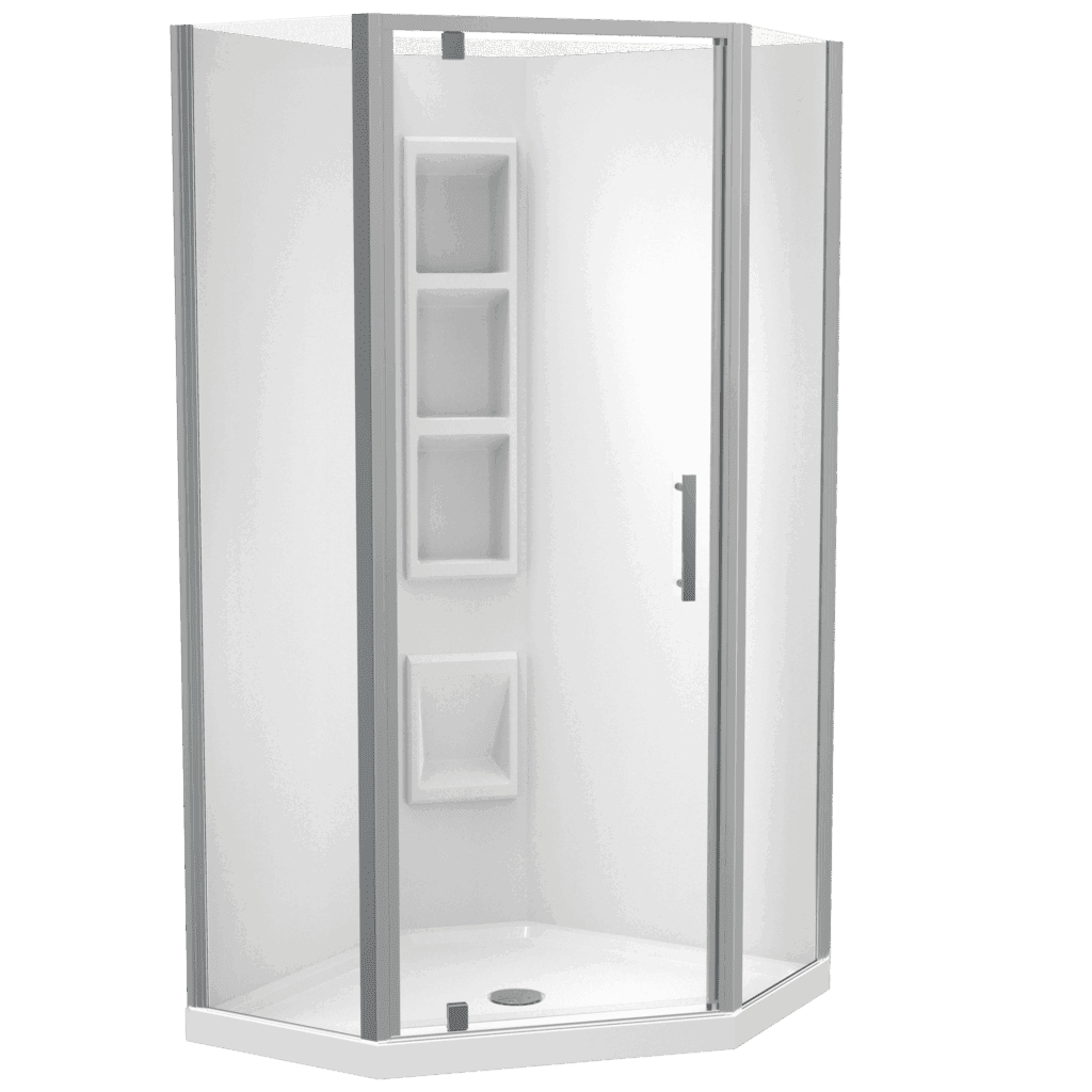 angle corner shower - shower replacement in auckland - regency plumbing