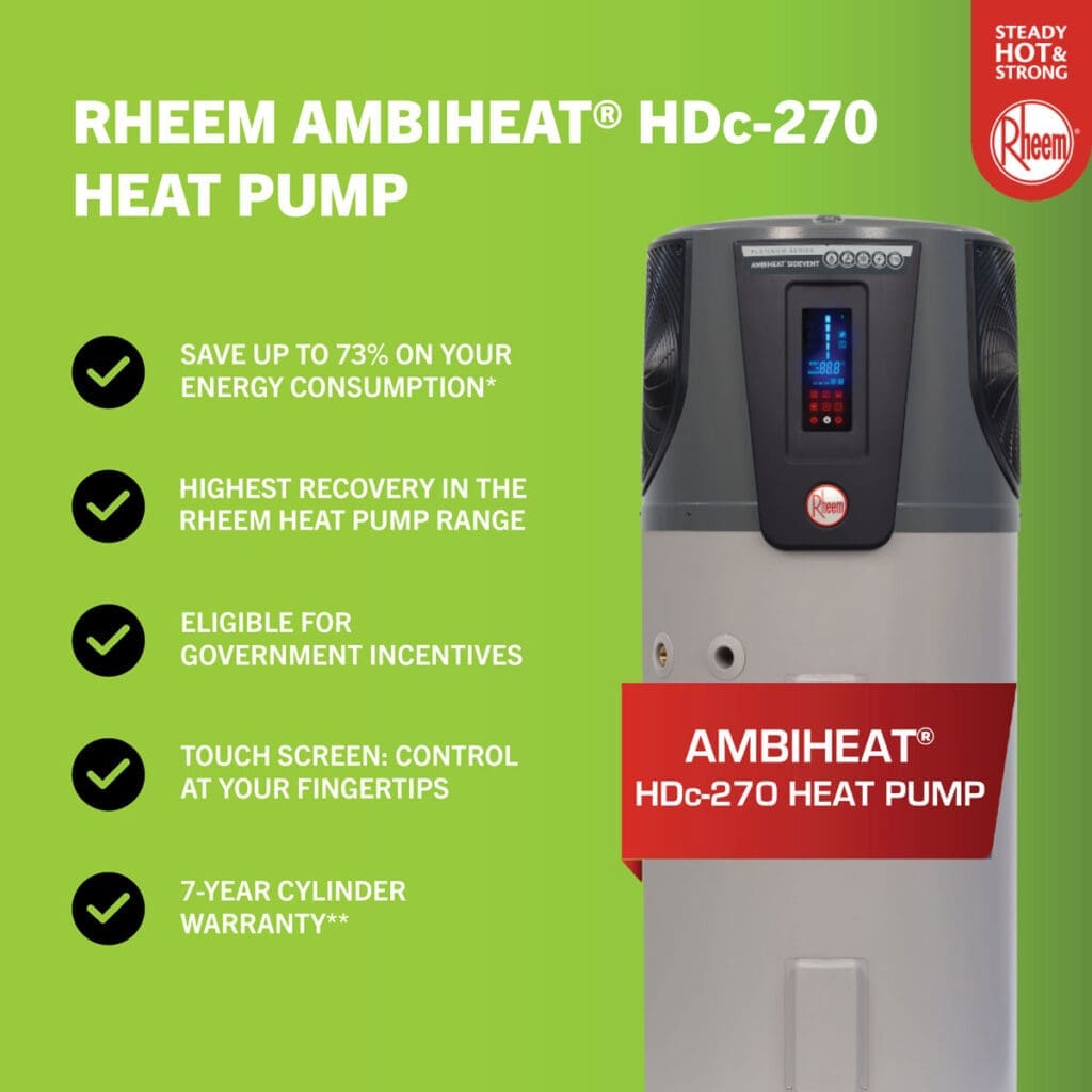 
rheem-ambiheat-hdc-270-heat-pump-water-heater